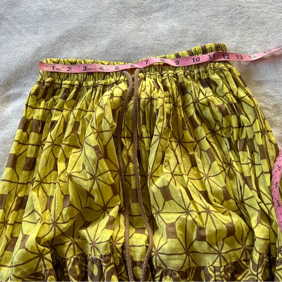 Yvonne S. RARE PRINT Multi Print Double Maxi Skirt with Gold Stitching - Picture 7 of 10